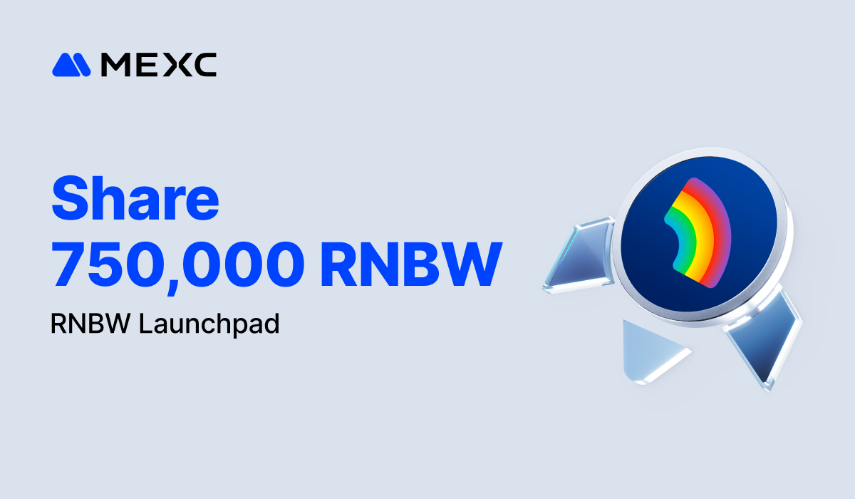 MEXC Opens RNBW Launchpad for Users to Share 750,000 Tokens at Up to 50% Off