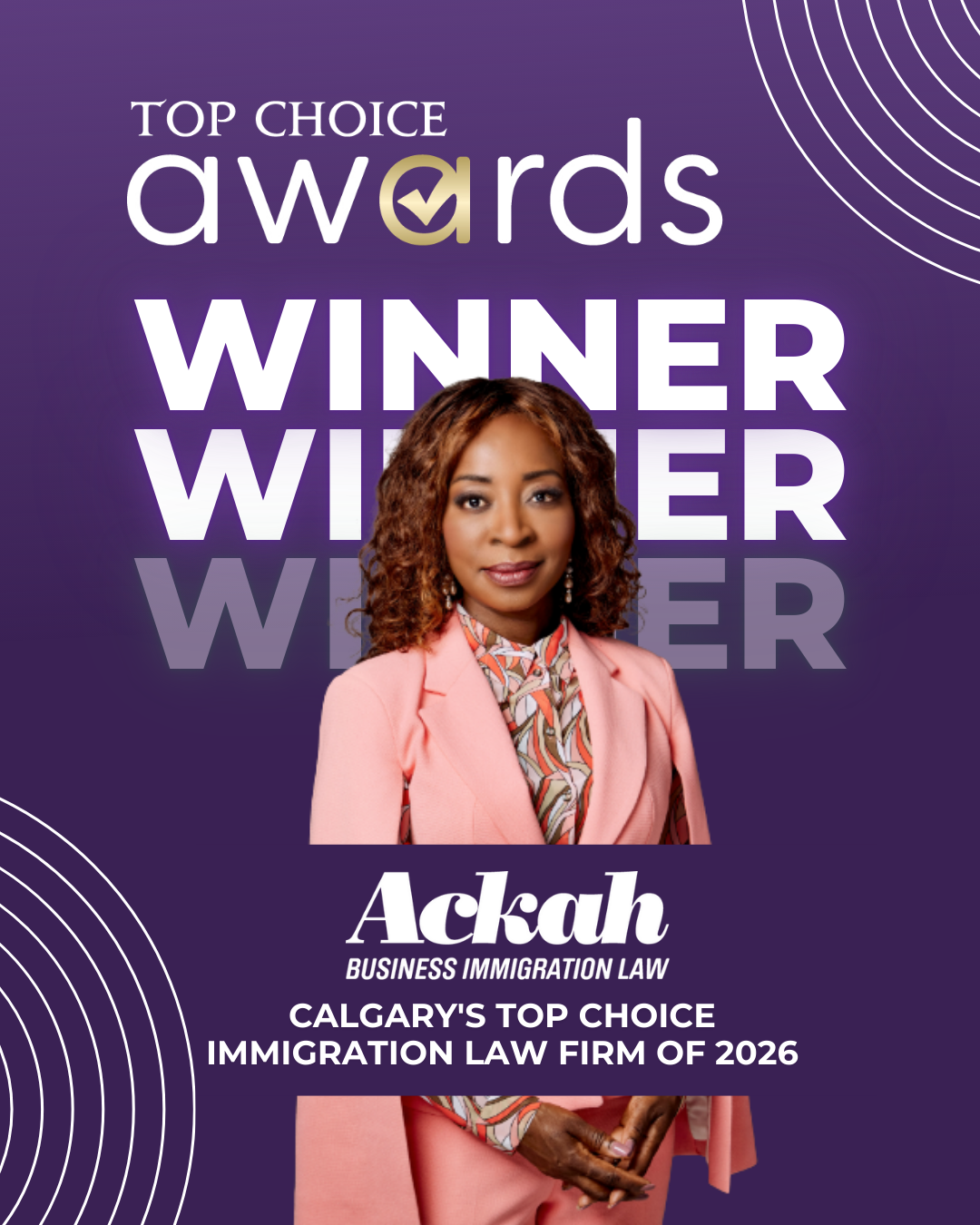 Ackah Business Immigration Law Wins Multiple Top Community and Industry Awards in Calgary